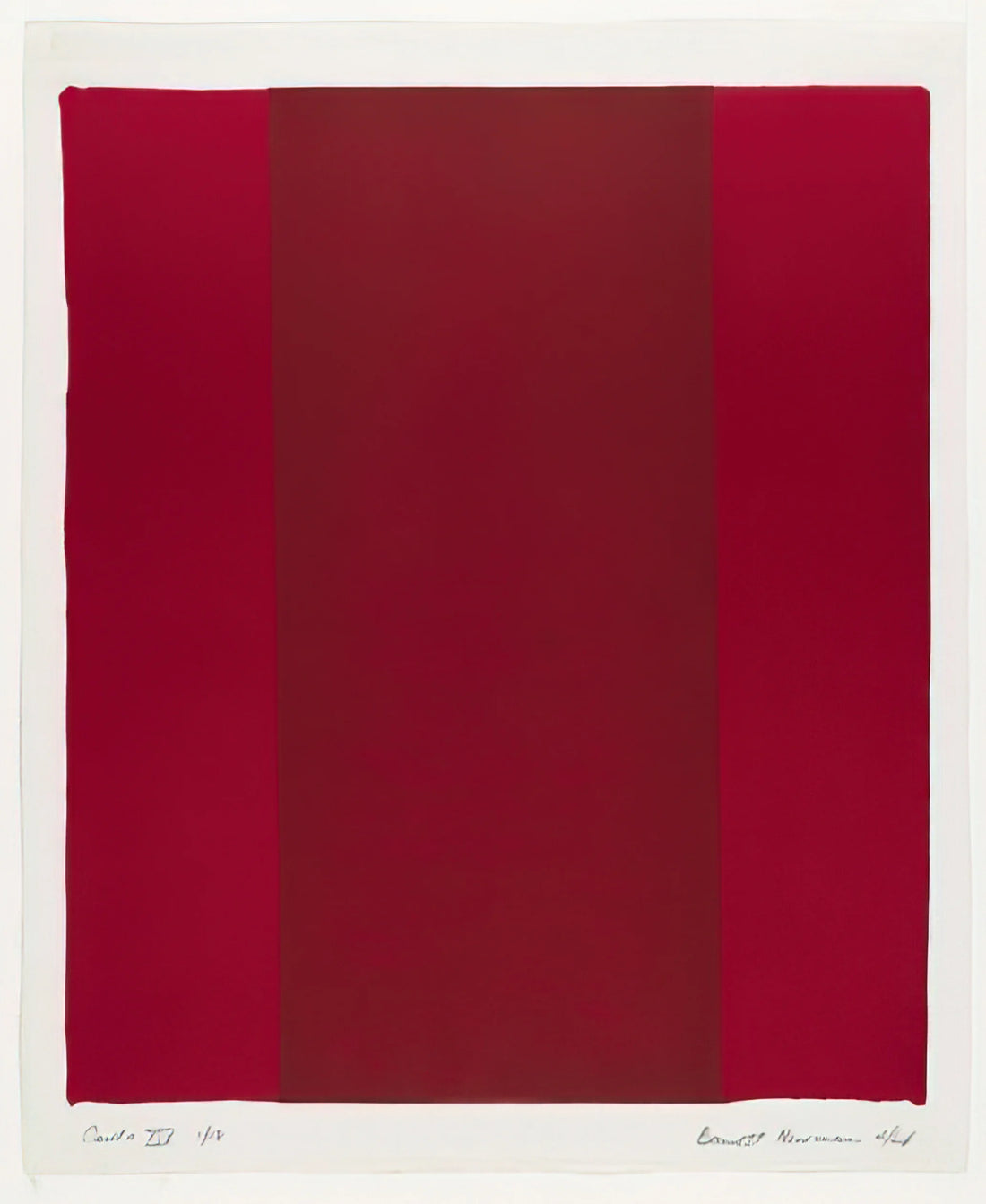 Abstract Expressionism and Barnett Newman: The Sublime Power of Color Field Painting - Canto XIV by Barnett Newman