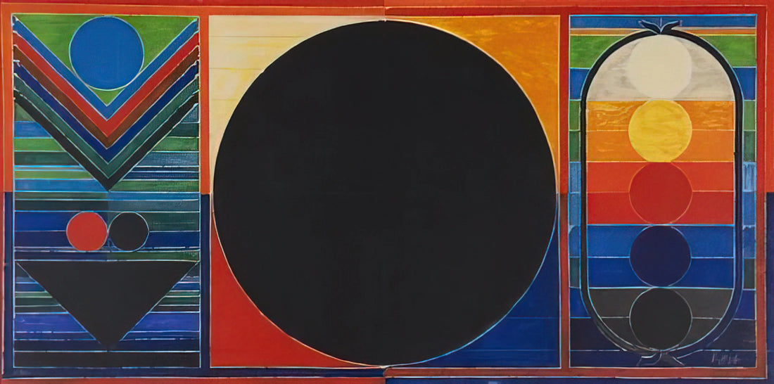 Abstract S.H. Raza Paintings: The Cosmic Geometry of a Modern Master - Composition Geometrique - 2007 by S. H. Raza