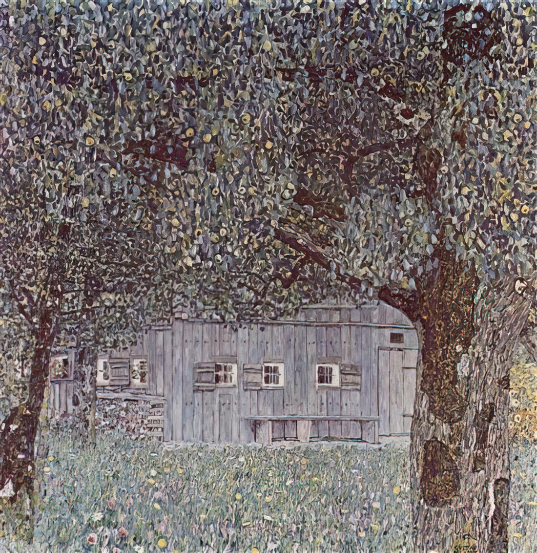 Adele Bloch-Bauer in New York: The Journey of Klimt's Golden Portrait - FARMHOUSE IN UPPER AUSTRIA 1912 by Gustav Klimt