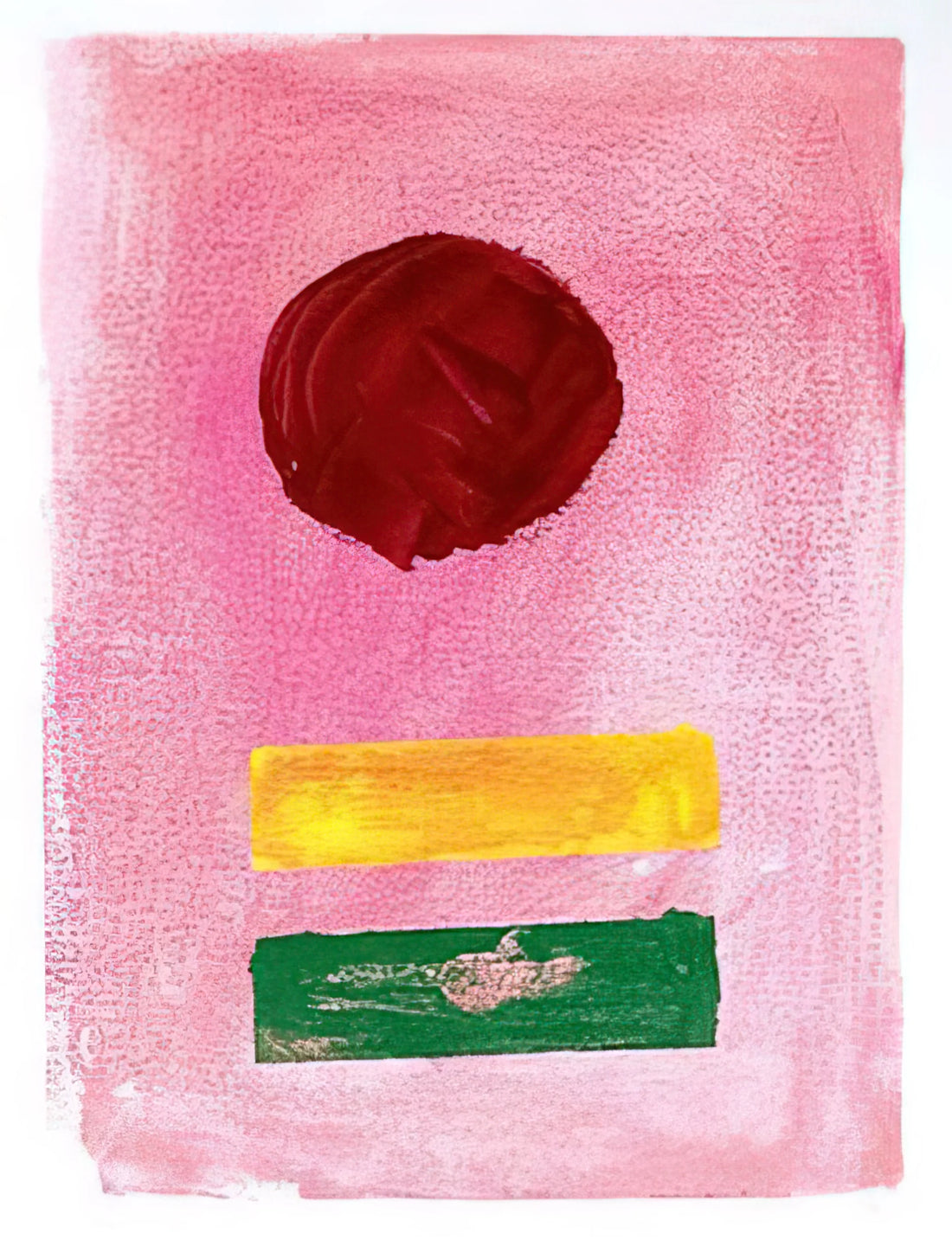Adolph Gottlieb Sculpture: Exploring the Abstract Expressionist's Three-Dimensional Vision - Pink Ground - 1972 by Adolph Gottlieb