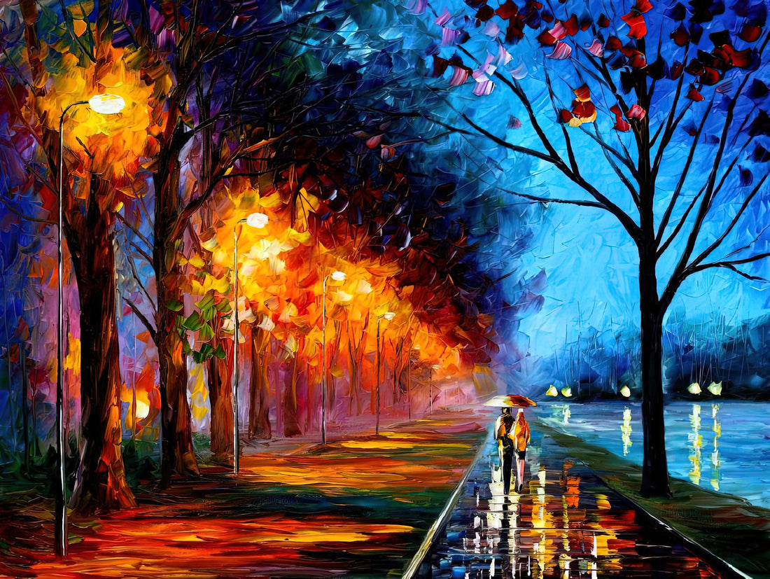 Afremov Eiffel Tower: A Symphony of Color and Light in Impressionist Art - Leonid Afremov by Leonid Afremov