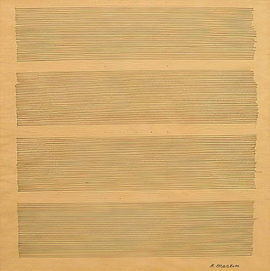 Agnes Martin Canvas: The Sublime Minimalism of a Modern Master - Morning Star by Agnes Martin