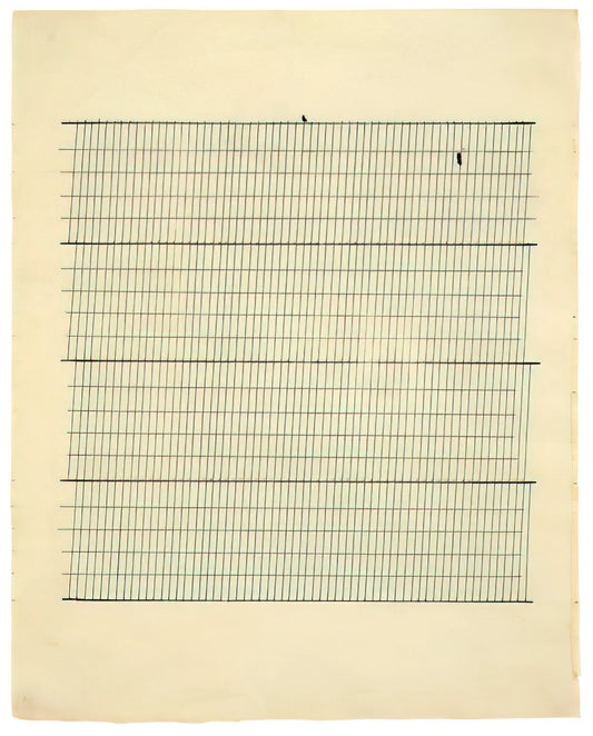 Agnes Martin Lithograph: The Silent Geometry of a Modern Master - Aspiration by Agnes Martin