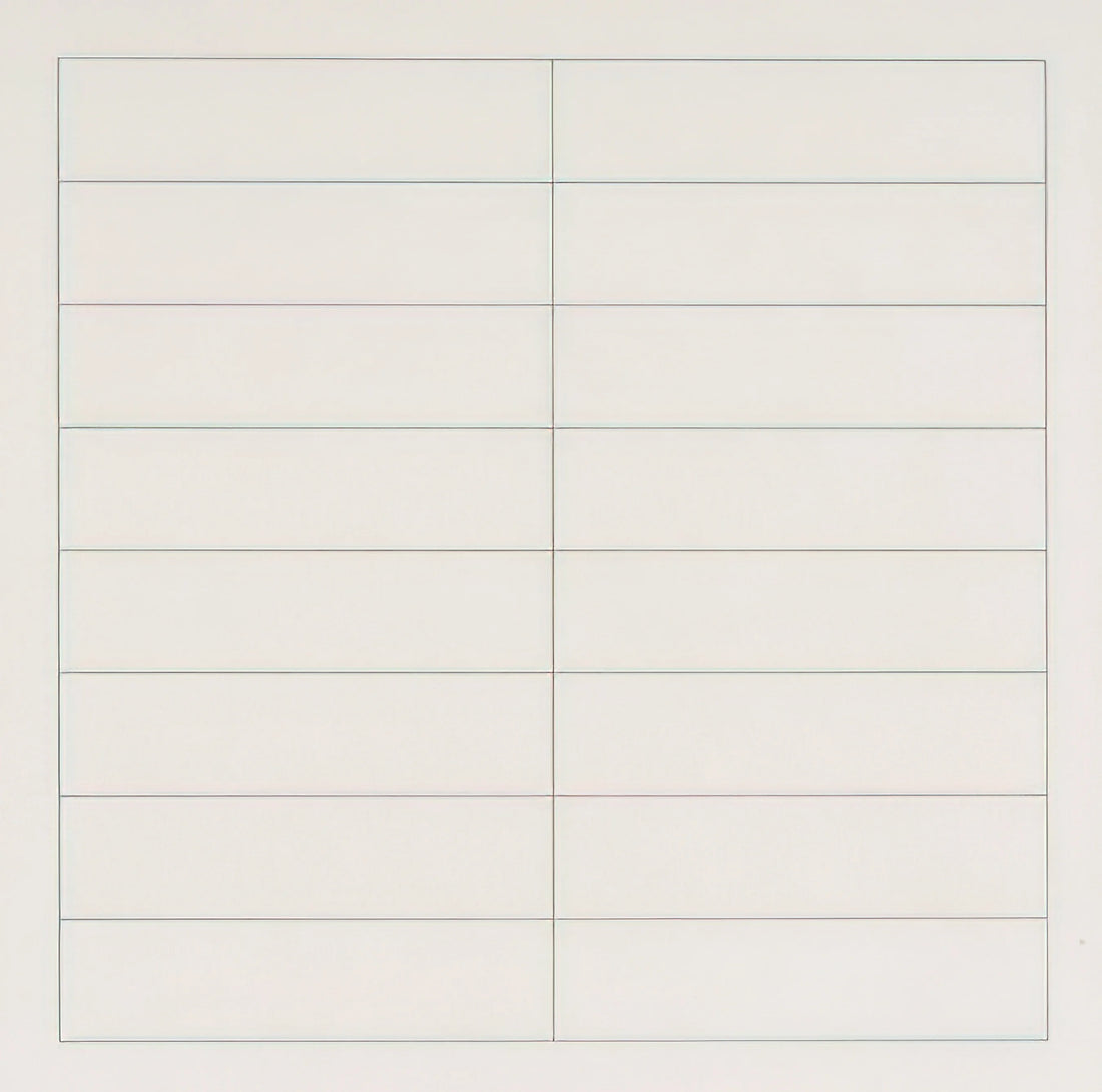 Agnes Martin's Most Famous Painting: A Journey into Minimalist Transcendence - On a clear day, #2 by Agnes Martin