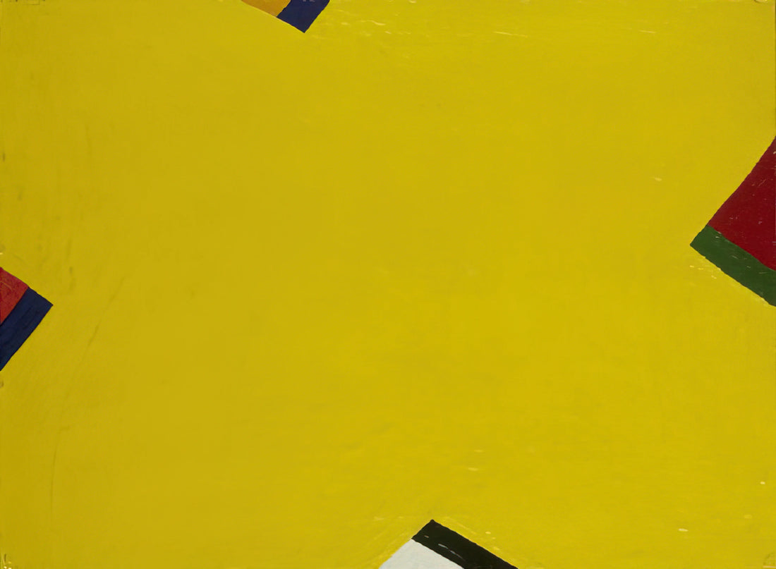 Al Held Brushed Aluminum Print: A Definitive Guide to the Abstract Master's Metallic Legacy - Yellow by Al Held