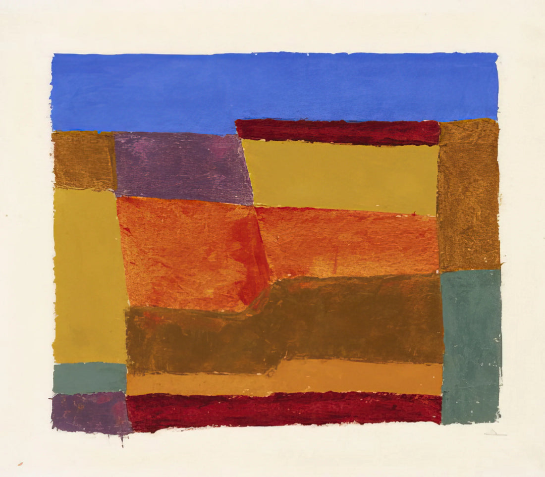 Albers Tables: The Chromatic Geometry of Josef Albers's Masterful Series - STUDY FOR LAYERED 1940 by Josef Albers