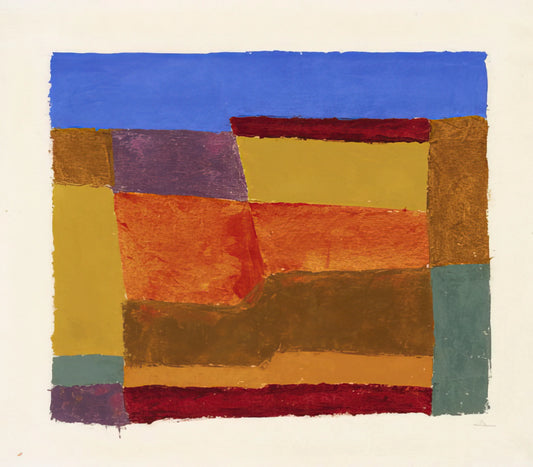 Albers Tables: The Chromatic Geometry of Josef Albers's Masterful Series - STUDY FOR LAYERED 1940 by Josef Albers