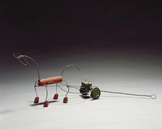 Alexander Calder Sketches: The Foundation of an American Master's Kinetic Vision - RED HORSE AND GREEN SULKY 1926 by Alexander Calder