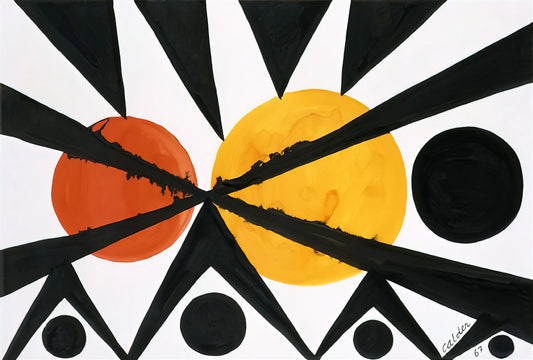 Alexander Calder on 1stDibs: A Collector's Guide to Finding Authentic Calder Prints - ACROSS THE ORANGE MOONS 1967 by Alexander Calder