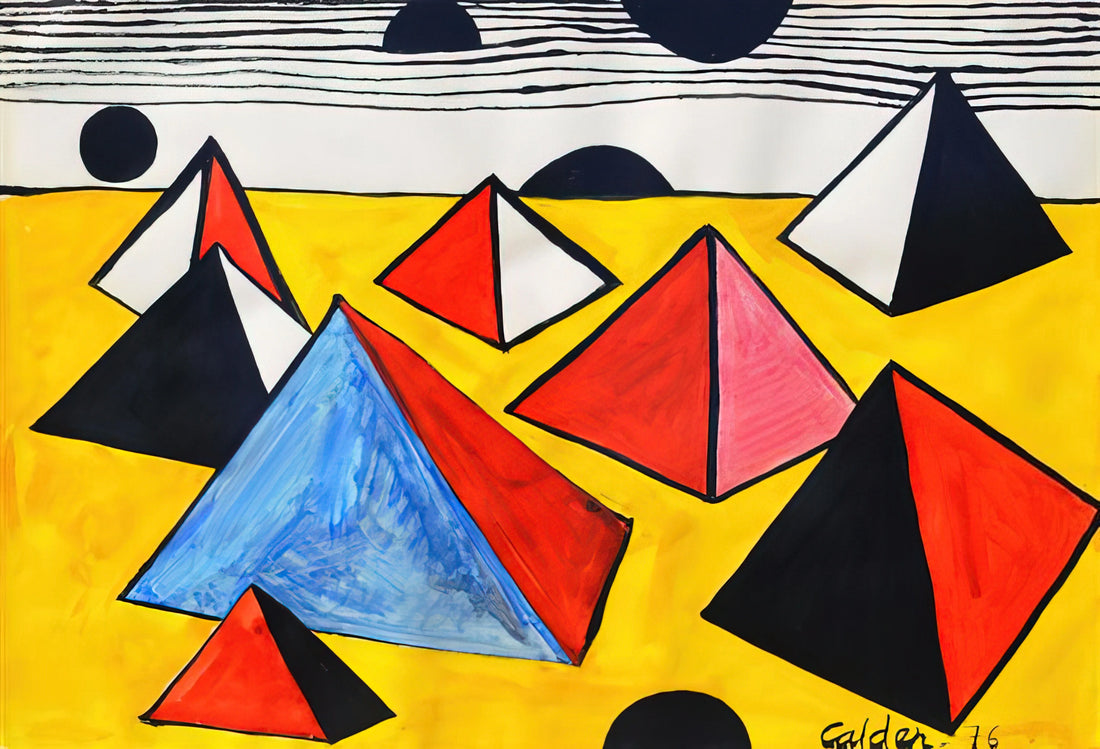 Alexander Calder: The Master of Kinetic Sculpture and Modern Art Innovation - PYRAMIDS 1975 by Alexander Calder