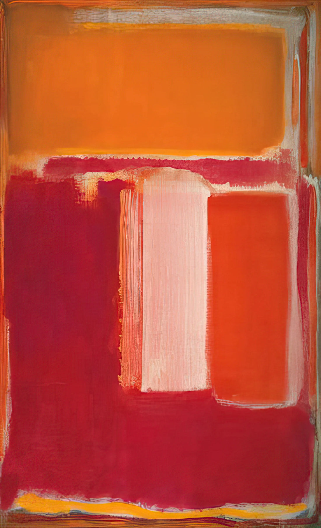 Alfred Molina and Mark Rothko: An Actor's Artistic Journey into Abstract Expressionism - Yellow, Cherry, Orange - 1947 by Mark Rothko