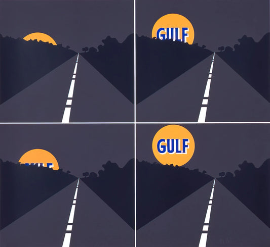 Allan D'Arcangelo Prints: The American Road as Pop Art Iconography - June Moon - 1963 by Allan D Arcangelo