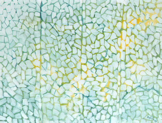 Alma Woodsey Thomas Biography: The Pioneering Artist Who Painted Joy - WHITE DAISIES RHAPSODY 1973 by Alma Woodsey Thomas