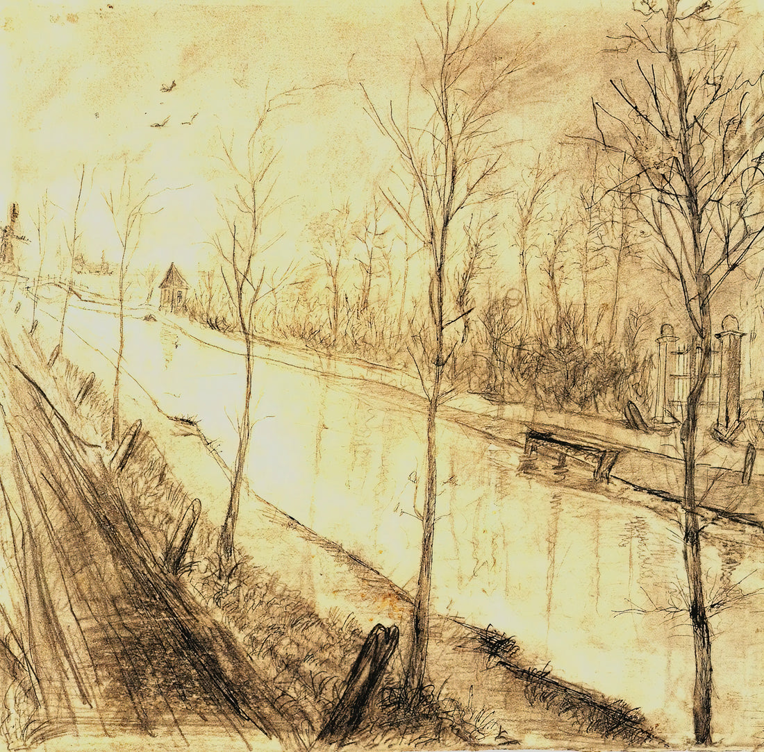 Almond Blossom Poster: The Symbolic Masterpiece of Vincent van Gogh's Renewal - Canal by Vincent van Gogh