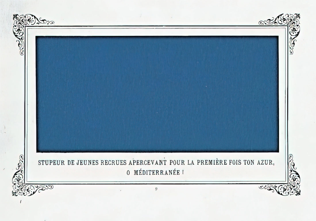 Alphonse Allais Acrylic Print: The Absurdist Humor of a French Satirist in Modern Reproduction - The Awe of Navy Recruits Seeing for the First Time Your Blue, O Mediterranean Sea! by Alphonse Allais