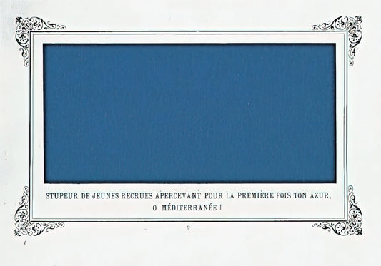 Alphonse Allais Brushed Aluminum Print: The Ultimate Guide to This Artistic Innovation - The Awe of Navy Recruits Seeing for the First Time Your Blue, O Mediterranean Sea! by Alphonse Allais