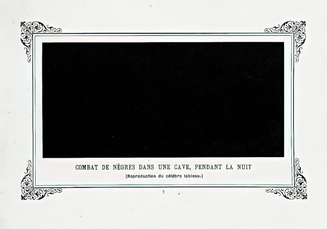 Alphonse Allais Framed Art Print: A Curated Guide to the French Satirist's Visual Legacy - Negroes Fighting in a Tunnel by Night by Alphonse Allais