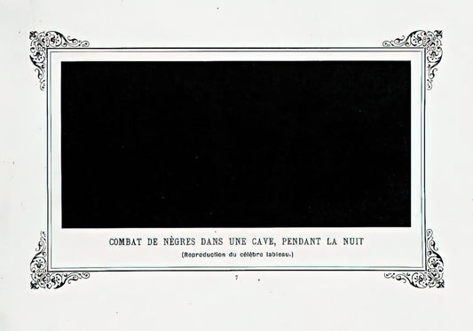 Alphonse Allais Print: The Art of Absurdist Humor and Avant-Garde Satire - Negroes Fighting in a Tunnel by Night by Alphonse Allais