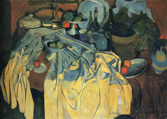 André Derain Acrylic Print: A Modern Master's Vibrant Legacy in Contemporary Display - STILL LIFE ON THE TABLE 1904 by Andre Derain