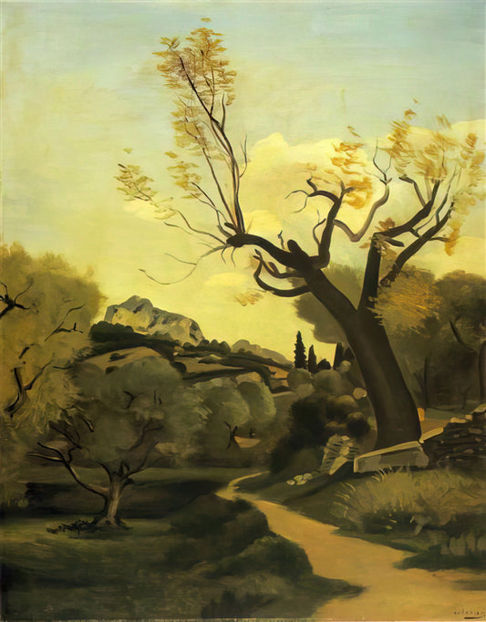 André Derain Landscape Paintings: The Fauvist Revolution in Nature - THE ROAD AND THE TREE by Andre Derain