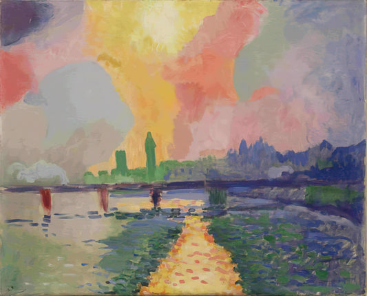 André Derain Paintings for Sale: A Collector's Guide to Fauvist Masterpieces - CHARING CROSS BRIDGE LONDON 1906 by Andre Derain