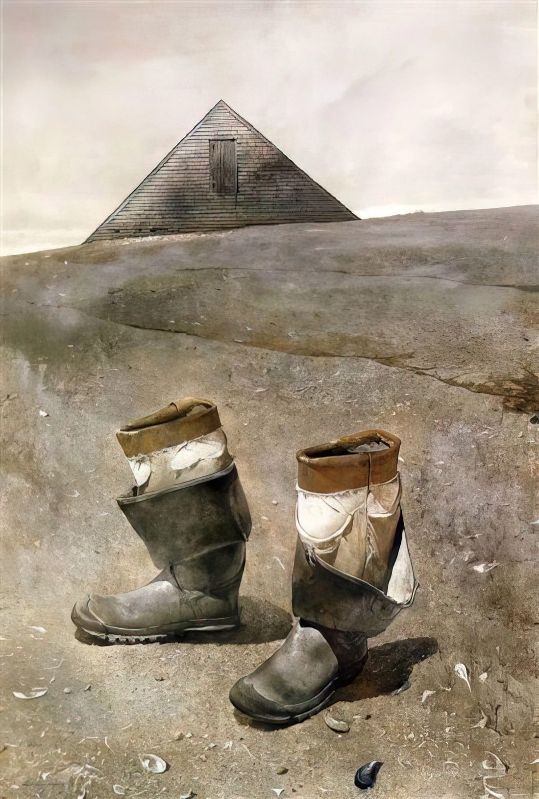 Andrew Wyeth's Christina Olson: The Woman Behind the Window in American Art - SEA BOOTS by Andrew Wyeth