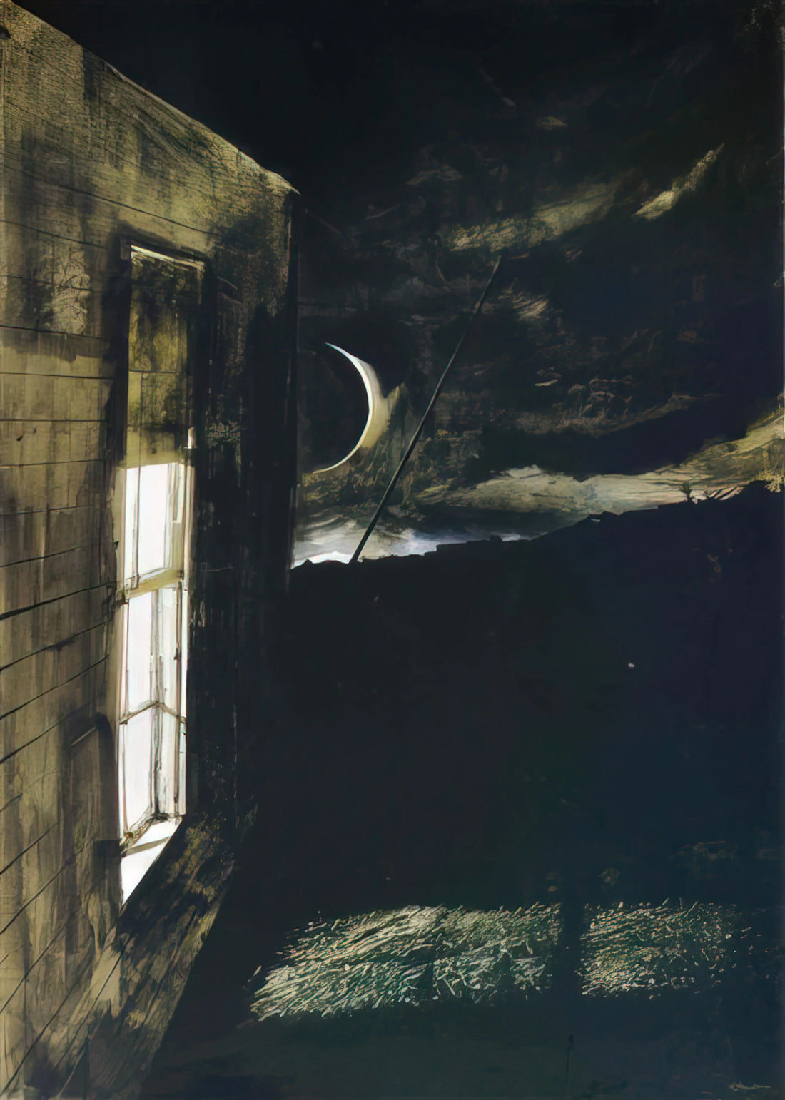 Andrew Wyeth's Early October: A Masterpiece of American Realism - CRESCENT MOON by Andrew Wyeth