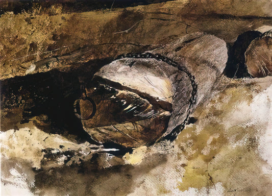 Andrew Wyeth's Geraniums: A Masterful Study in American Realism - LOG CHAIN by Andrew Wyeth