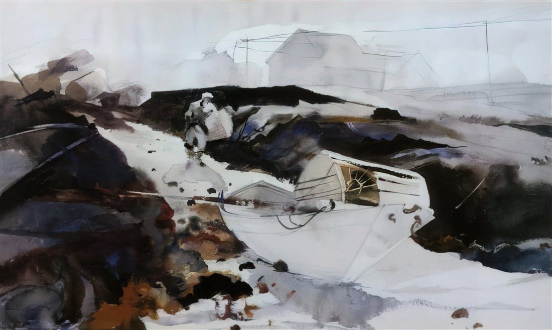 Andrew Wyeth's Spindrift: A Masterpiece of American Realism and Emotional Depth - THE WHITE DORY 1941 by Andrew Wyeth