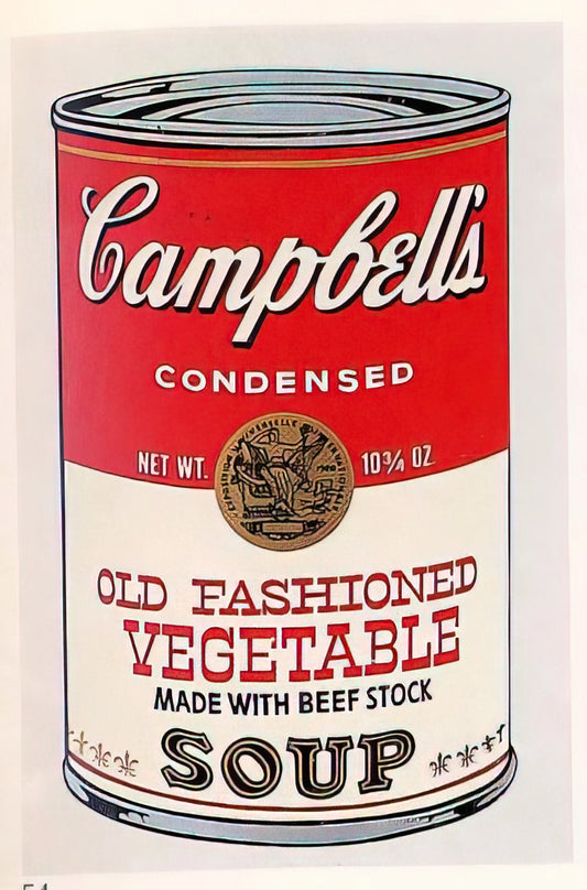 Andy Warhol PPT: How to Create a Compelling Presentation on the Pop Art Icon - Campbell's Soup Can  Old Fashioned Vegetable  by Andy Warhol