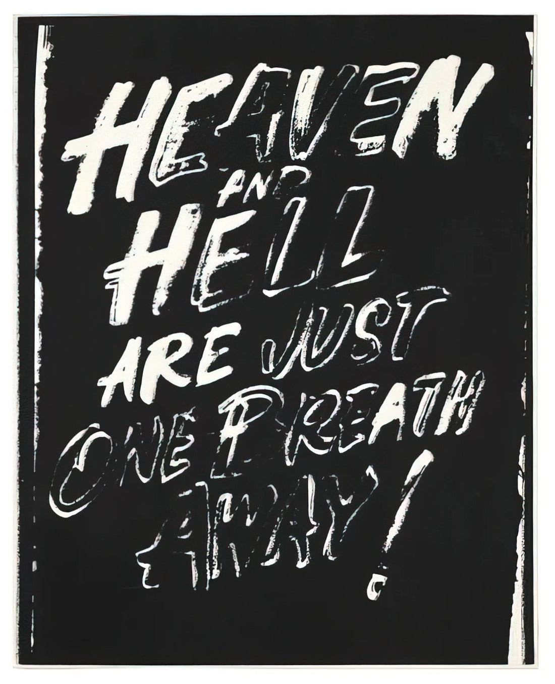 Andy Warhol Poster Art: The Pop Revolution in Your Space - Heaven and Hell Are Just One Breath Away! by Andy Warhol