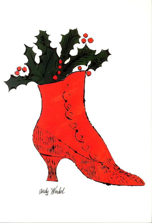 Andy Warhol Prints to Buy: A Collector's Guide to Iconic Pop Art - Untitled  red Boot Wit Holly  by Andy Warhol