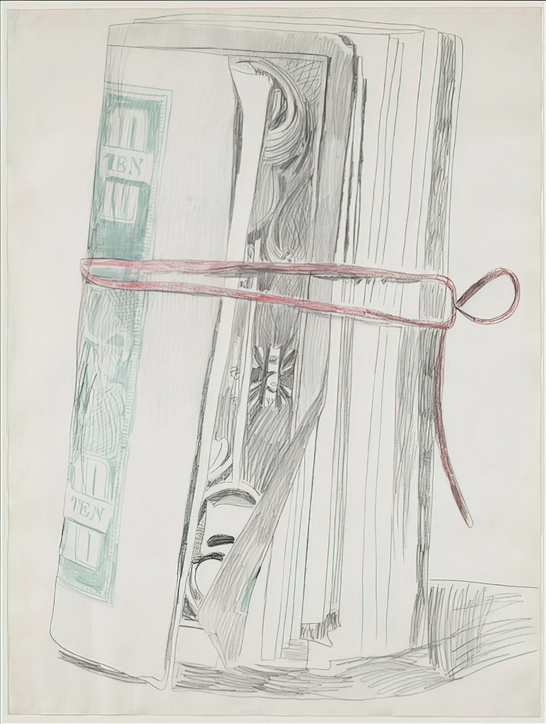 Andy Warhol Queen Print: A Pop Art Icon of Royalty and Celebrity - Roll of Bills by Andy Warhol