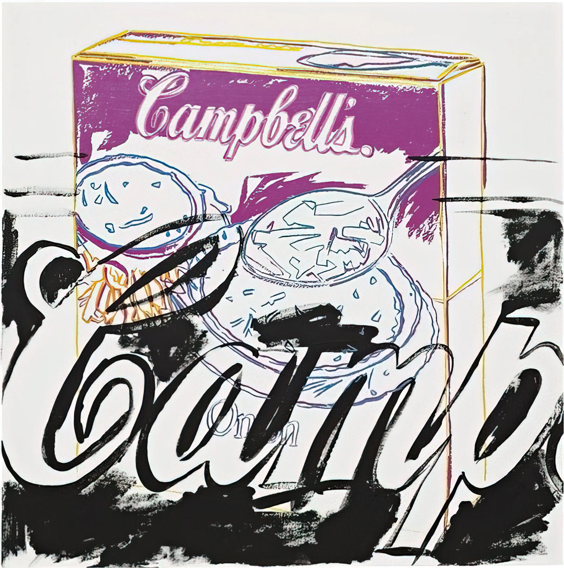 Andy Warhol Reproduction Prints: A Collector's Guide to Authenticity, Value, and Display - Campell's Onion Soup Box by Andy Warhol