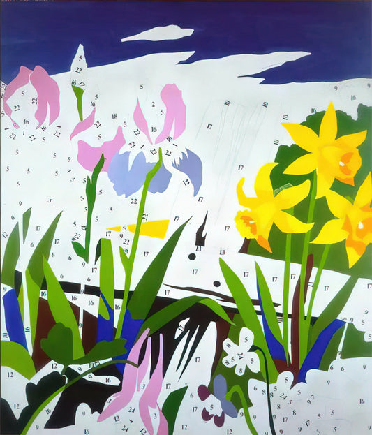 Andy Warhol's America: The Pop Art Visionary Who Redefined a Nation's Identity - Do It Yourself  Flowers  by Andy Warhol