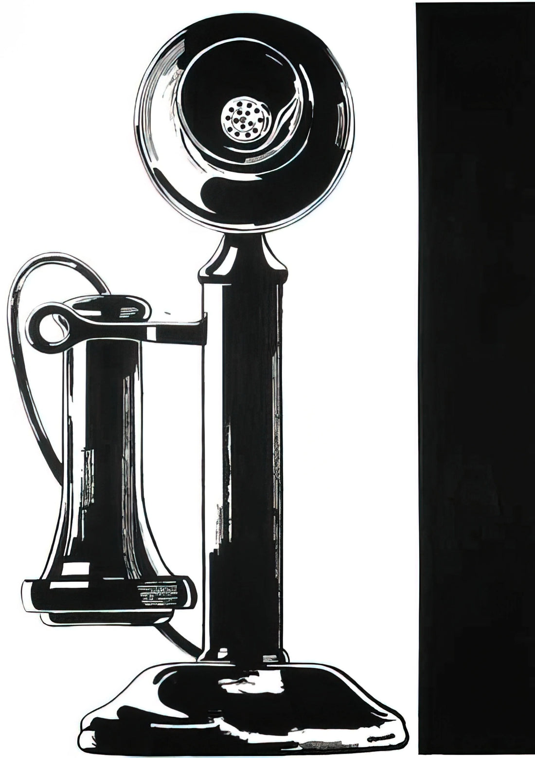 Andy Warhol's Velvet Underground Poster: A Pop Art Icon of Music and Design - Telephone by Andy Warhol