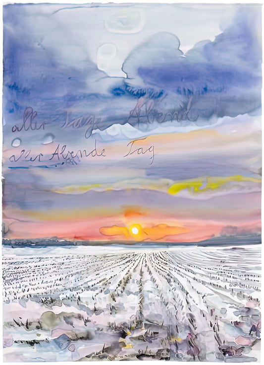 Anselm Kiefer Artwork: Monumental Memory, Material, and Myth - THE EVENING OF ALL DAYS THE DAY OF ALL EVENINGS 2014 0 by Anselm Kiefer