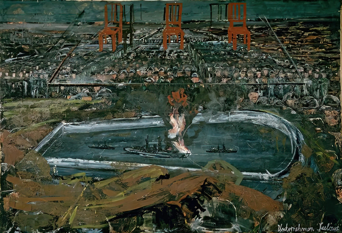 Anselm Kiefer: The Monumental Artist Confronting History, Memory, and Myth - OPERATION SEA LION 1975 by Anselm Kiefer