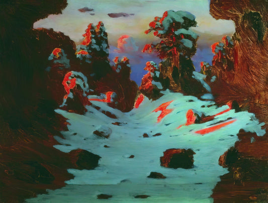 Arkhip Kuindzhi Reproduction: Capturing the Luminous Magic of a Russian Master - Sunset Effect by Arkhyp Kuindzhi