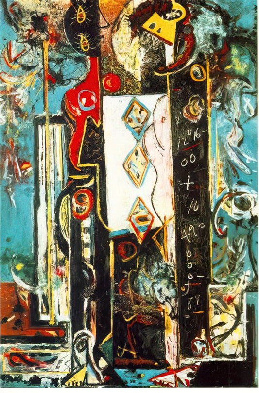 Art Pollock Original: Deciphering the Legacy of Jackson Pollock's Authentic Works - MALE AND FEMALE by Jackson Pollock