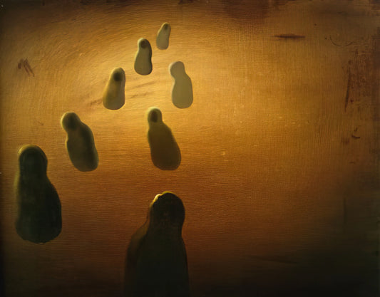 Art by Dalí: Exploring the Surrealist Genius of Salvador Dalí - STUDY FOR DEOXYRIBONUCLEIC ACID ARABS by Salvador Dali
