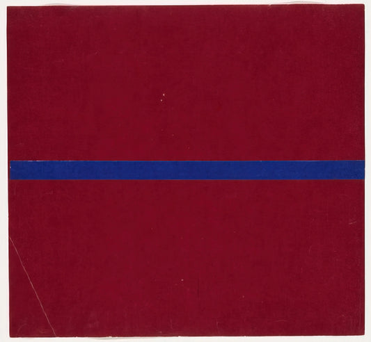 Artists Like Ellsworth Kelly: Exploring Minimalist Abstraction and Color Field Painting - Blue and Red from the series Line Form Color by Ellsworth Kelly