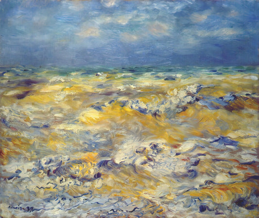Auguste Renoir Artwork: The Joyful Impressionism of a Master Painter - Seascape near berneval by Pierre-Auguste Renoir