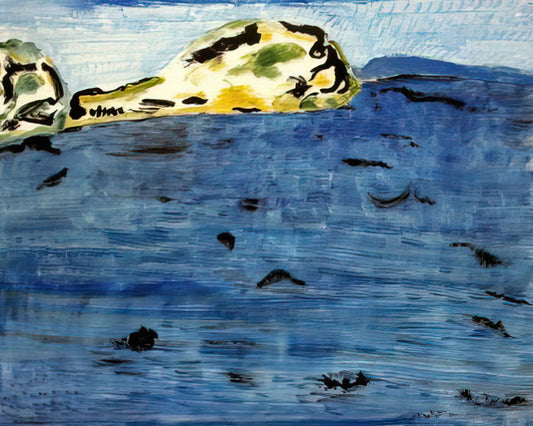 Avery Milton Paintings: The Ethereal Landscapes of a Modern Romantic - Blue Bay and Dunes - 1961 by Milton Avery