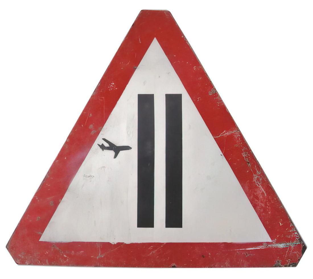 Banksy Follow Your Dreams Canvas: Decoding the Iconic Street Art Message - WARNING SIGN 2006 by Banksy