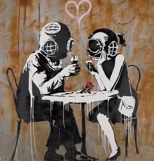 Banksy's Barcode Leopard Print: Decoding the Iconic Street Art Critique - THINK TANK 2003 by Banksy
