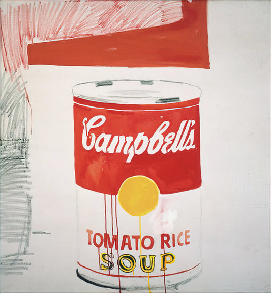 Barbie Warhol: Andy Warhol's Pop Art Icon and Cultural Commentary - Campbell's Soup Can  Tomato Rice  by Andy Warhol