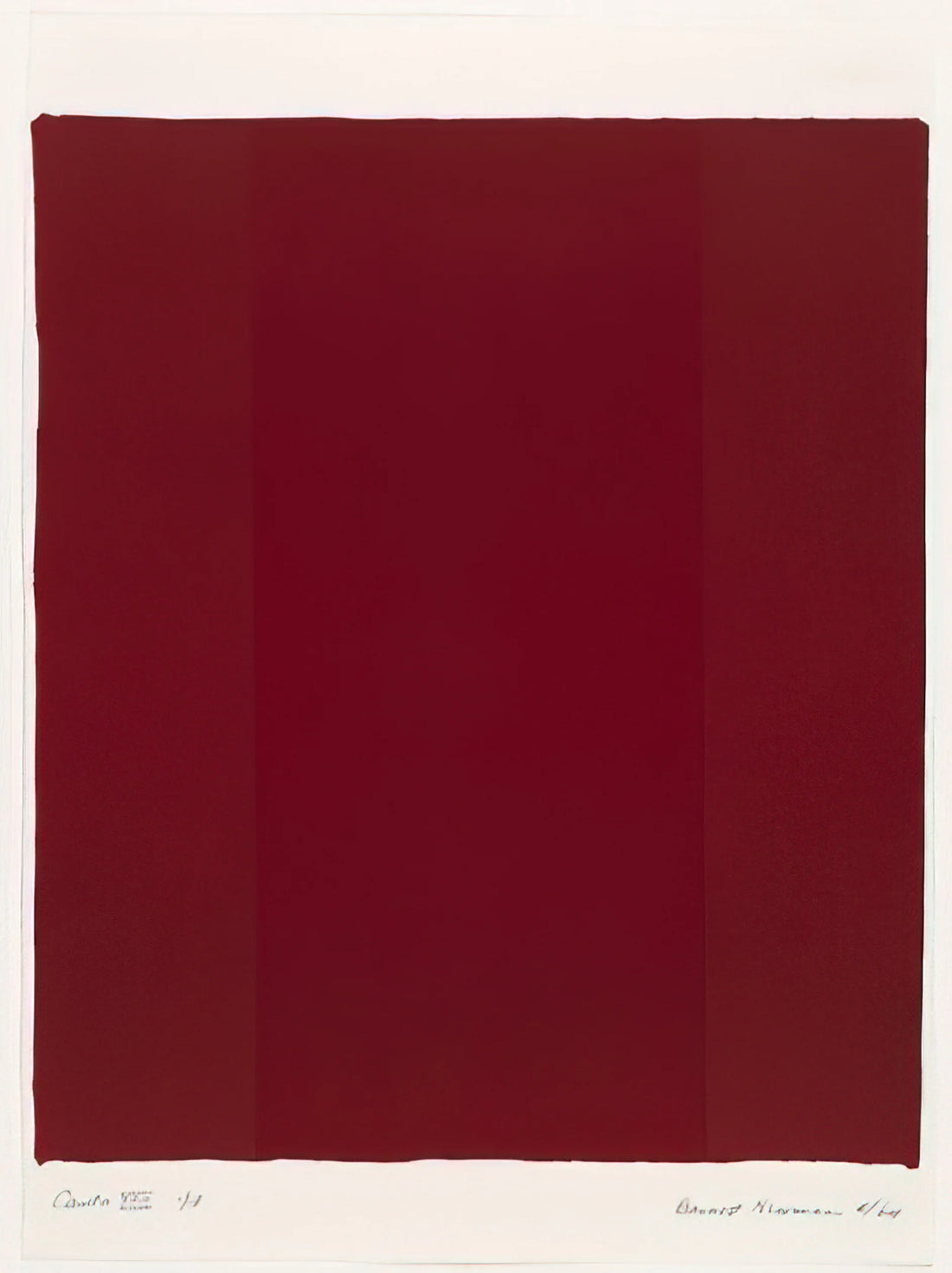 Barnett Newman Print: The Sublime in Modern Art Reproduction - Canto XVII by Barnett Newman
