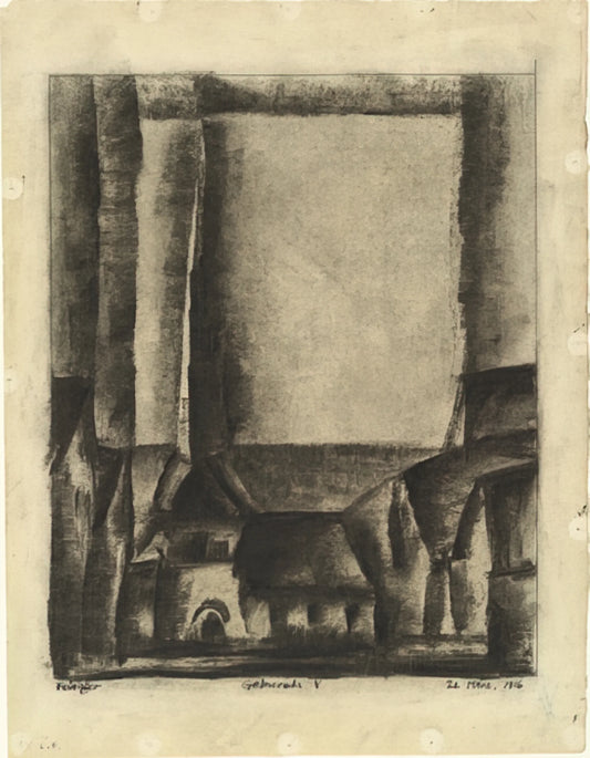 Bauhaus Lyonel Feininger: The Architectural Visionary Who Transformed Modern Art - GELMERODA V 1916 by Lyonel Feininger