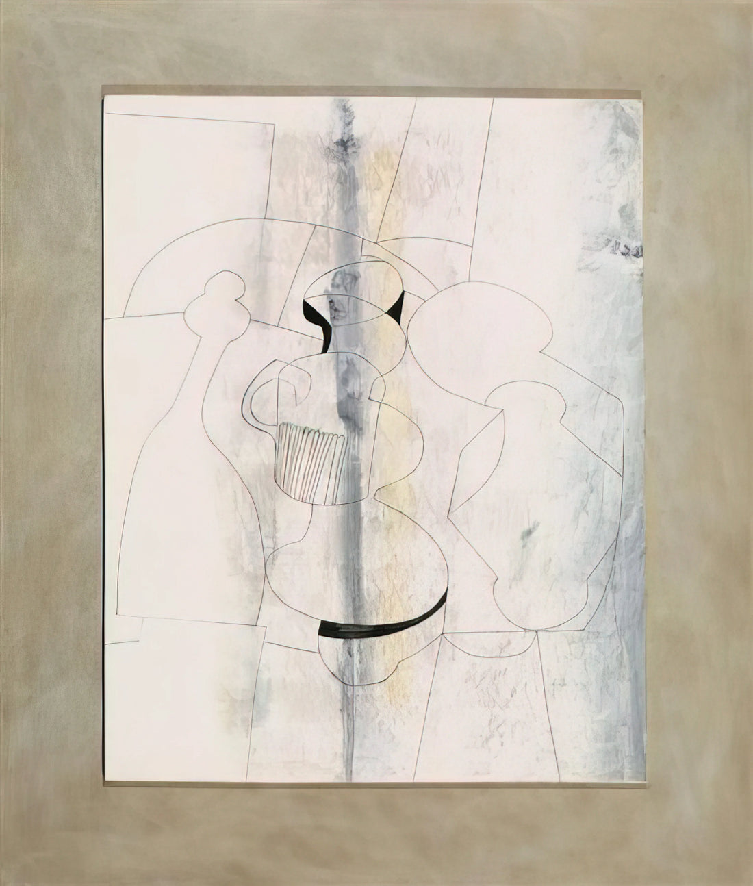 Ben Nicholson Paintings for Sale: A Guide to Collecting Modern British Abstraction - 20 April 1979 vertical stripe - 1979 by Ben Nicholson